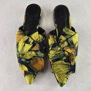 Asos Floral Slip-On Mules